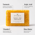 Evoira kojic acid soap bar, 100 g