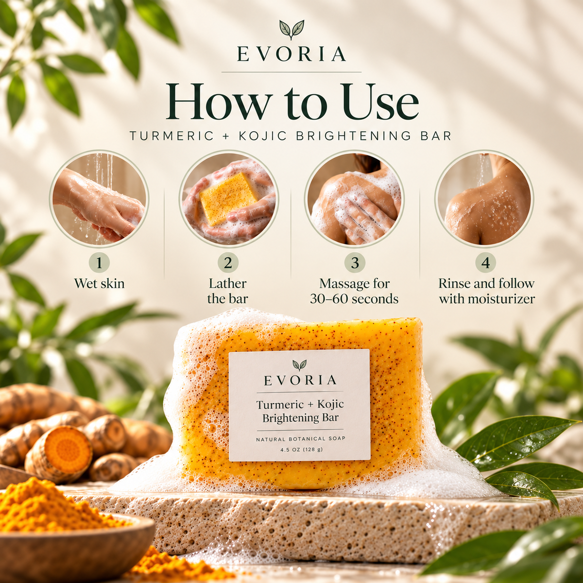 Turmeric + Kojic Brightening Bar