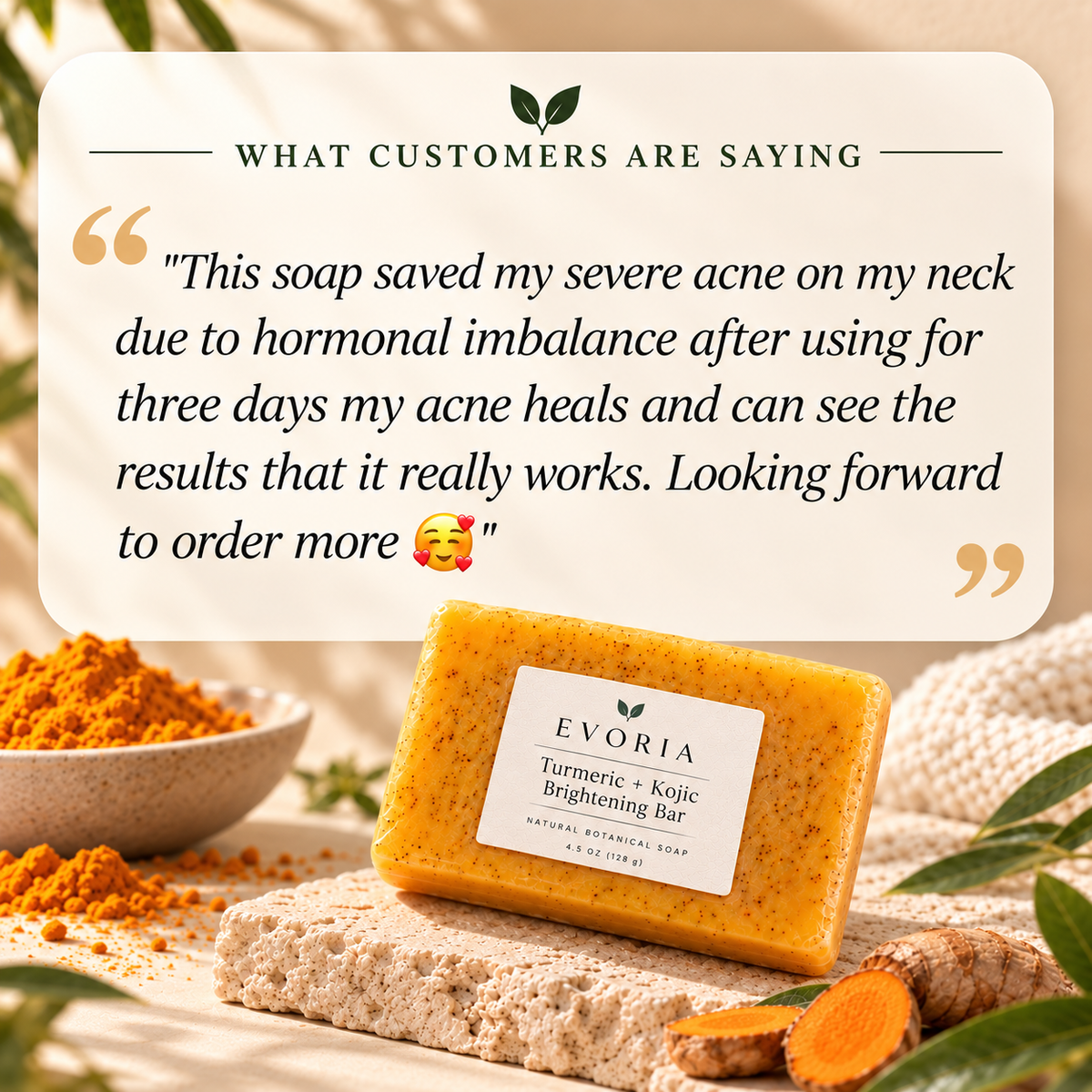 Turmeric + Kojic Brightening Bar